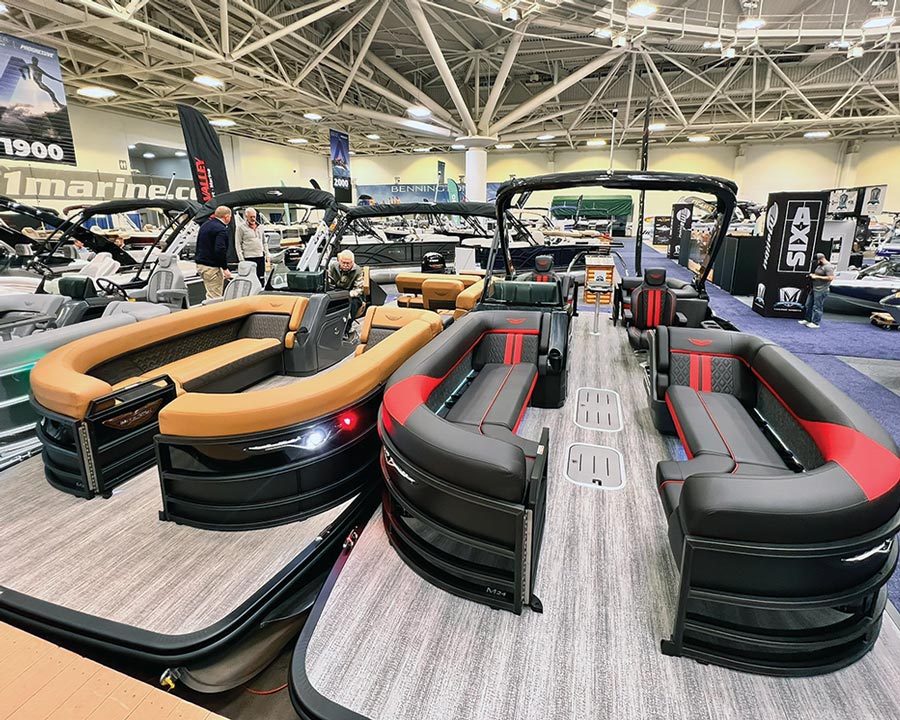 wide view of the Bennington M Series display floor area