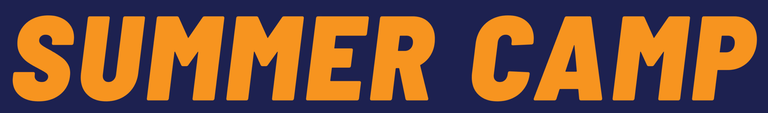 Summer Camp typography