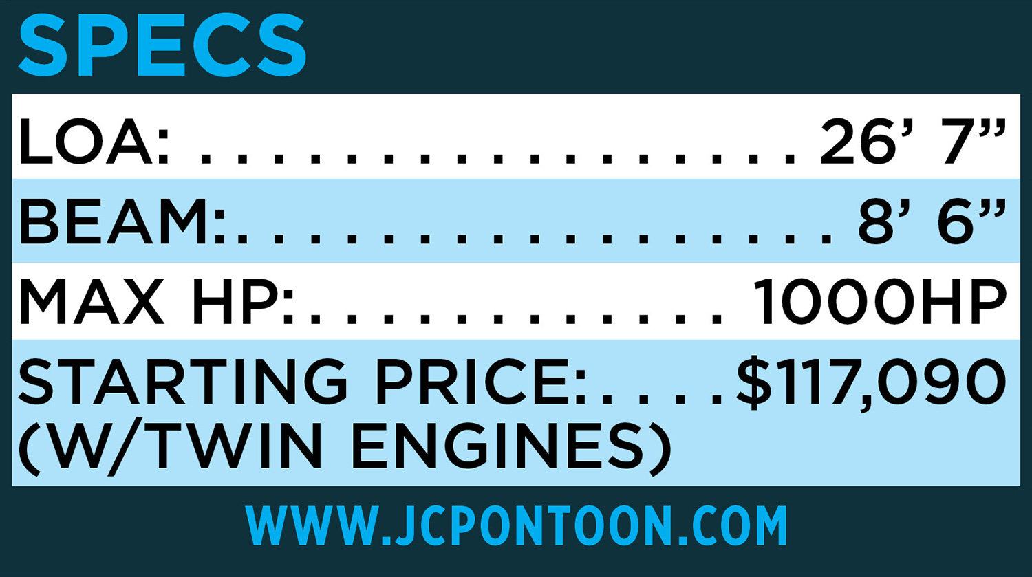 JC SportToon 26TT Twin HTH specifications table