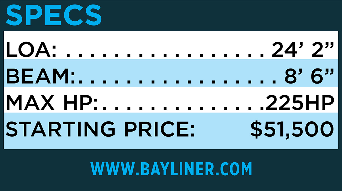 Bayliner specs table