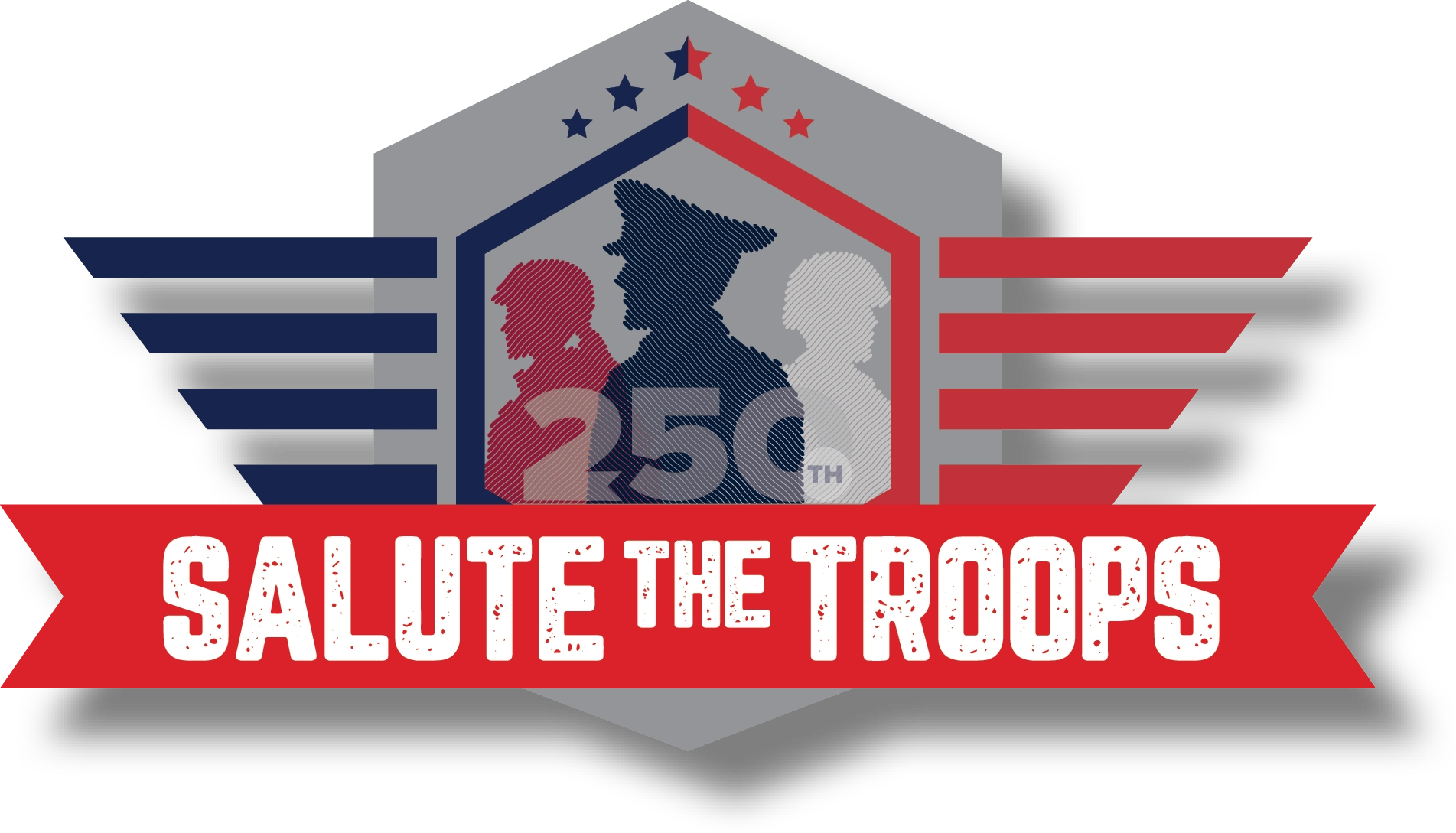Salute the Troops 250 badge