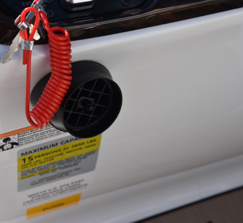 Close up of Mister-Comfort misting system.