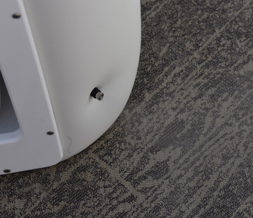 Close up of Mister-Comfort misting system.